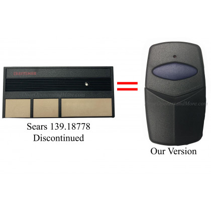 Sears Craftsman 139.18778 18778 Compatible 390 MHz Visor Remote Control