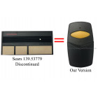 Sears Craftsman 139.53779 Compatible 390 MHz  Single Button Visor Remote 
