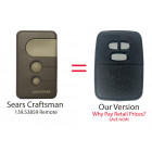 Sears Craftsman 139.53859 Compatible 390 MHz Single Button Garage Door Opener Remote Control