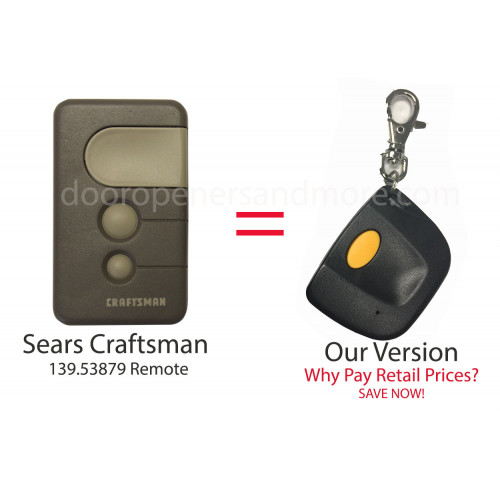 Sears Craftsman 139.53646SRT1 390MHz Billion Code Remote Control 81LM Compatible 