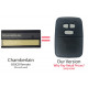 Chamberlain 850CB 390 MHz Compatible Single Button Visor Remote Control 