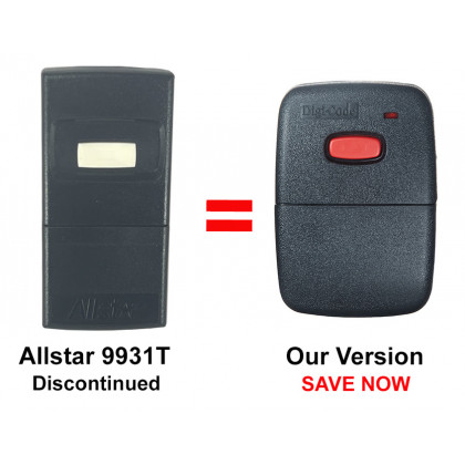 Allstar 9931 9931T BA9931T Compatible 318 MHz Visor Remote Control Allister Pulsar