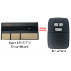 Sears Craftsman 139.53779 Compatible 390 MHz  Single Button Visor Remote 