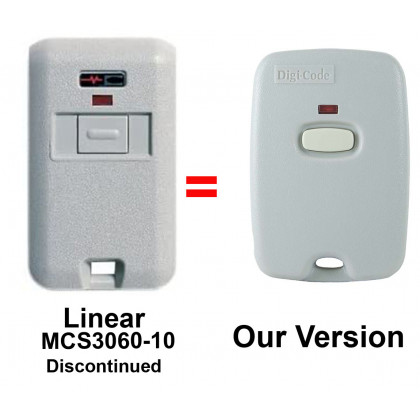Linear MCS306010 Compatible 300 MHz Single Channel Mini Key Ring Remote Transmitter 