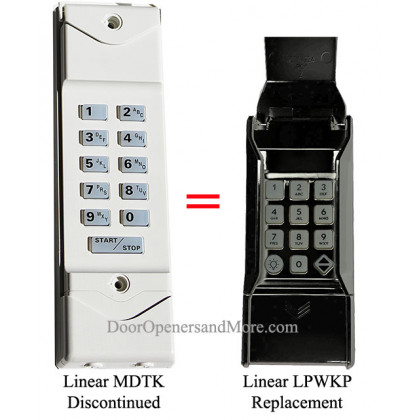 Linear Mega Code MDTK Wireless Keypad 318 MHz - Black Keypad