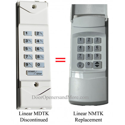 Linear Mega Code MDTK Wireless Keypad 318 MHz - Linear DNT00058 LD033 LD050 LS050 LC075 Keypad