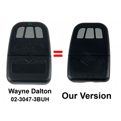 Wayne Dalton 02-3047-3BUH Compatible 3 Button Visor Remote Control 303 MHz