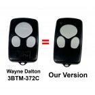Wayne Dalton 3BTM-0372C Compatible 372 MHz 3 Button Garage Door Opener Remote Control