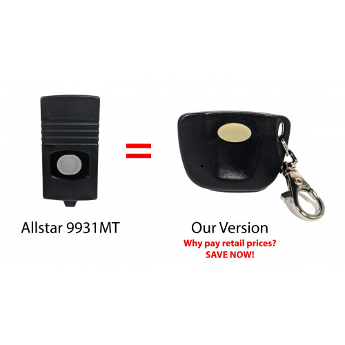 Allstar Garage Gate Door Opener Mini Keychain Remote Transmitter 109391 9931T 
