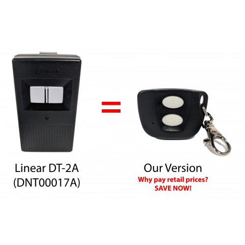 310 mhz 2 for Linear Delta 3 DT DTA DTD DTC Garage Door Remote DNT00002A TCK TECH