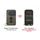 Sears Craftsman 139.53680 Compatible 390 MHz Security+ Mini Key Chain Remote Blue Button 
