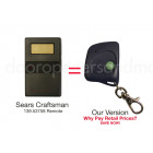 Sears Craftsman 139.53403 Compatible 390 MHz Mini Key Chain Remote Control 8 or 9 Dip Switch