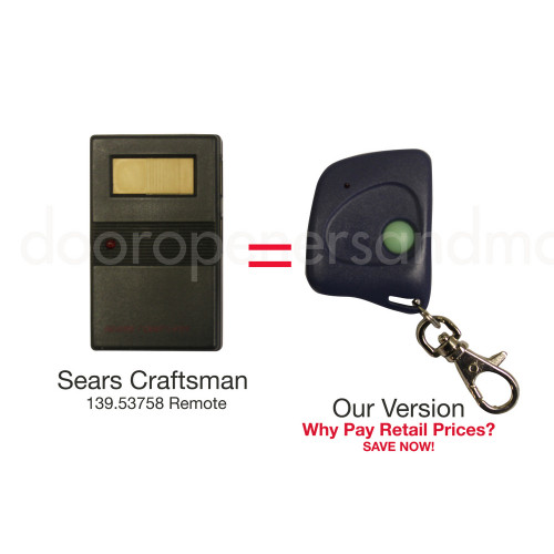 Sears Craftsman 139 53403 Compatible, Craftsman Keychain Garage Door Opener