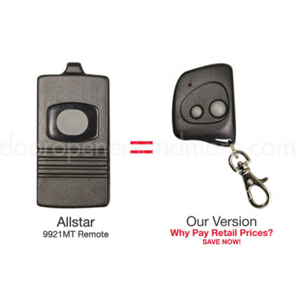 Allstar 9921 9921MT Compatible 318 MHz Single Button Mini Key Chain Remote Allister Pulsar