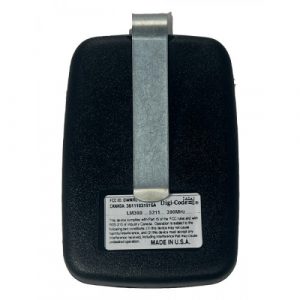 Digi Code DC-LM390 Visor Remote Control - Compatible with Chamberlain 750CB Single Button Remote Control Back Photo