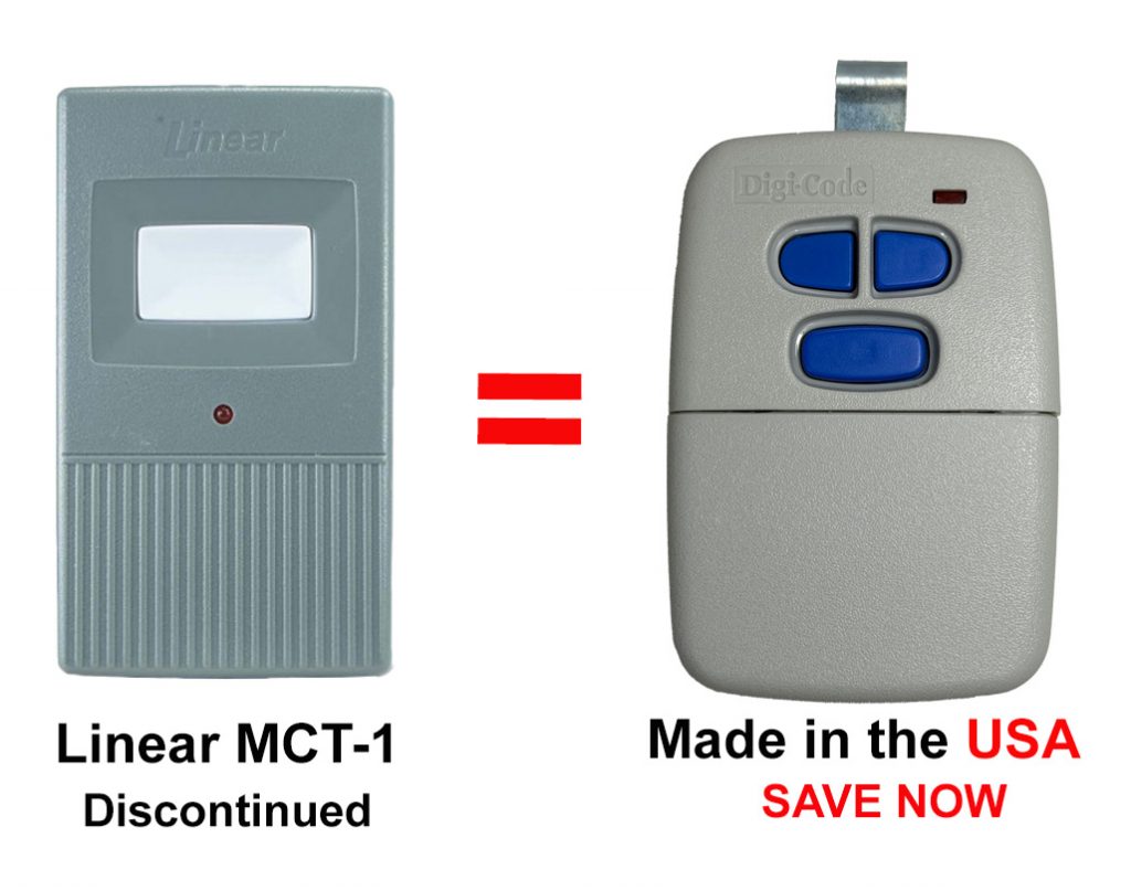 Linear DNT00083 Mega Code MCT-1 Single Button Visor Garage Door