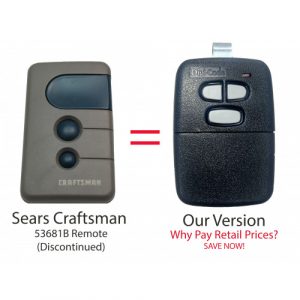 Digi Code DC-LM3 390 MHz Remote - Compatible with Craftsman 139.53681B Visor Remote Control