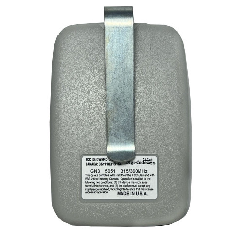 Digi Code DC-GN3 3 Button Genie Universal Remote Control Back Photo