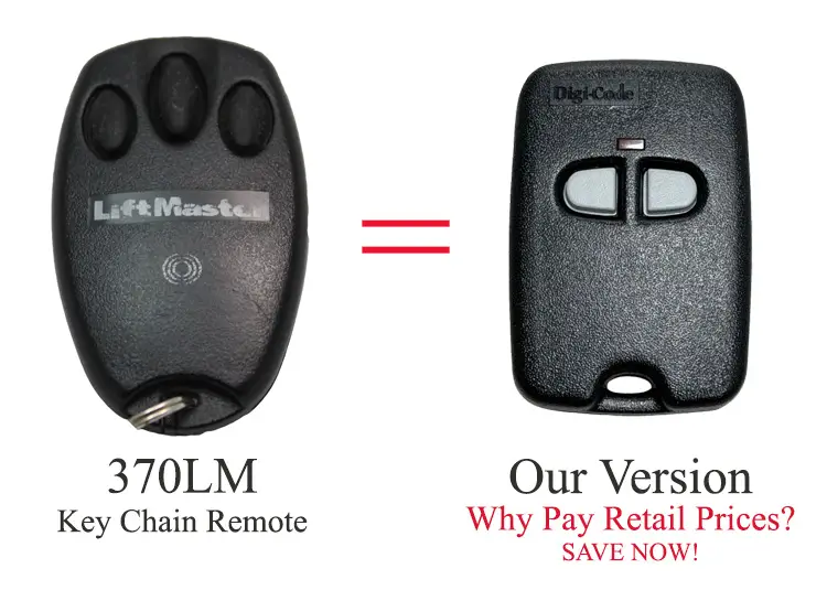 Digi-Code DC-LMM is a great replacement for the LiftMaster 370LM keyfod remote