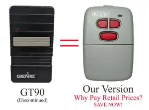 Genie GT90-1 Compatible 12 Dip Switch 390 MHz Visor Remote Control
