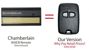 Chamberlain 850CB replacement keychain remote control Digi-Code DC-LMM