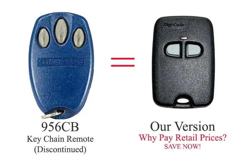 Chamberlain 956CB can be replaced by the Digi-Code DC-LMM