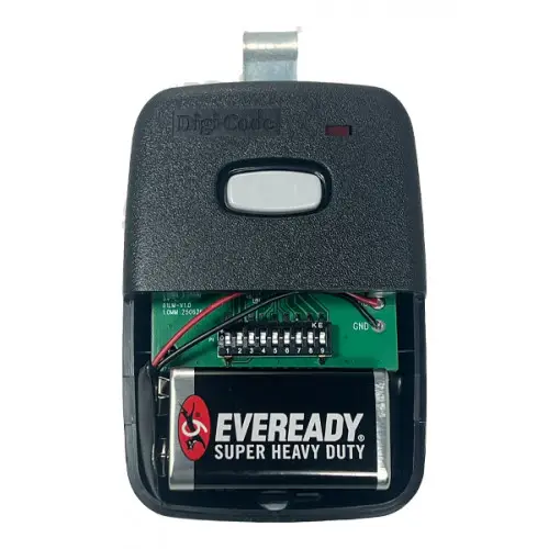 Digi Code DC-LM390 Visor Remote Control - Compatible with Craftsman 139.53403 Remote Control Inside Photo