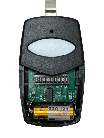 Stinger 390 MHz 9 Dip Switch Visor Remote for LIftMaster, Chamberlain, and Sears openers.