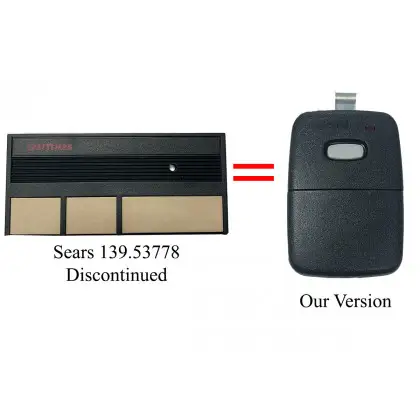 Digi Code DC-LM390 Visor Remote Control - Compatible with Craftsman 139.53778 Remote Control