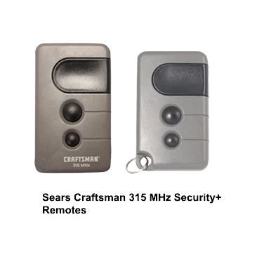 Sears Craftsman Security+ 315 MHz Remote Controls 139.53753