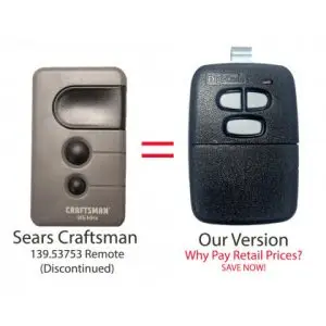 Digi Code DC-LM3 Visor Remote Control - Compatible with Sears Craftsman 139.53753 Garage Door Remote Control