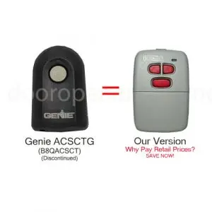 Digi Code DC-GN3 Remote Control - Compatible with Genie ACSCTG / B8QACSCT Garage Door Remote
